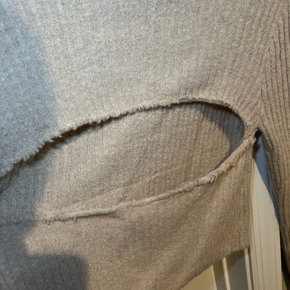 VRG GRL Louvre Knit Top in Natural Size Large NEW WITH TAGS - Picture 5 of 8